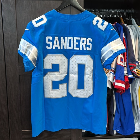Barry Sanders Detroit Lions Nike Retired Player Vapor F.U.S.E. Elite NFL Jersey - Picture 8 of 8